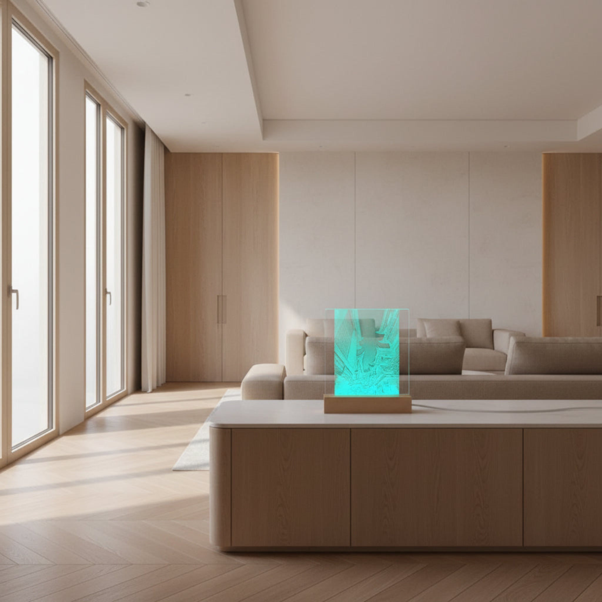 Personalized LED Acrylic Lamp with Photo Engraving