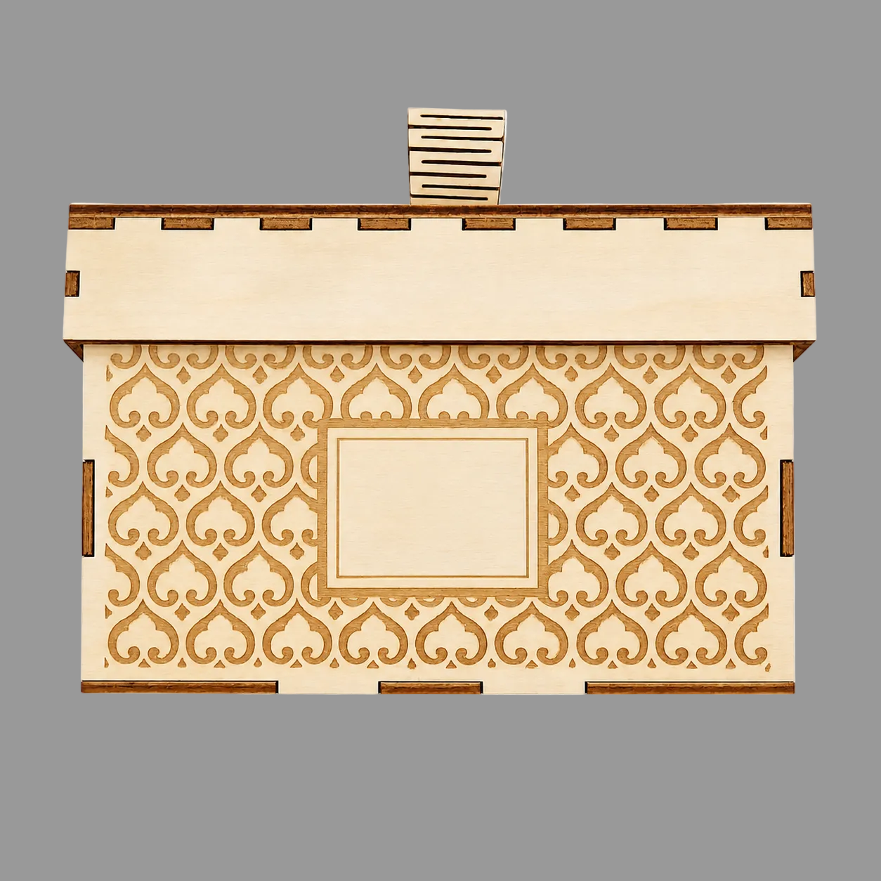 Personalized wooden gift packaging